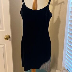 City Studio Black Velvet Dress- Size 3